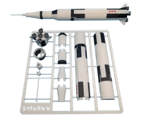 Model Rakieta NASA Saturn V Kit Card Puzzle