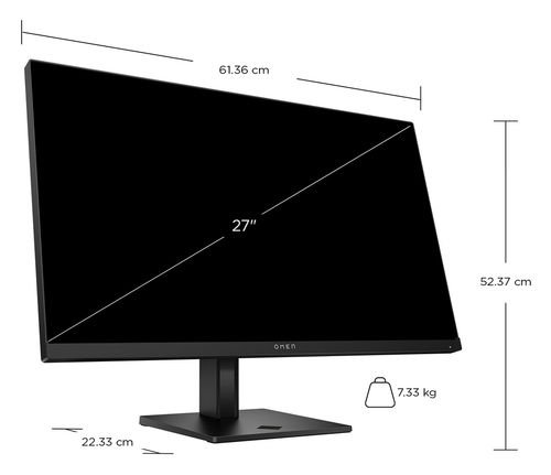Monitor HP Omen 27q G2 QHD IPS 180Hz 27 cali 2560x1440 HDMI DisplayPort pivot AV4H6AS na Arena.pl