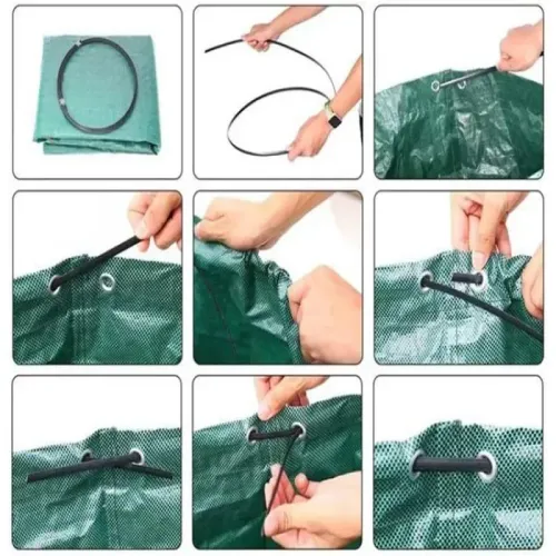 Worek ogrodowy 120L torba ogrodowa pojemnik duży kosz na liście trawę na Arena.pl