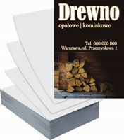 Ulotki A5 reklamowe firmowe 100 szt różne wzory DREWNO NA SPRZEDAŻ