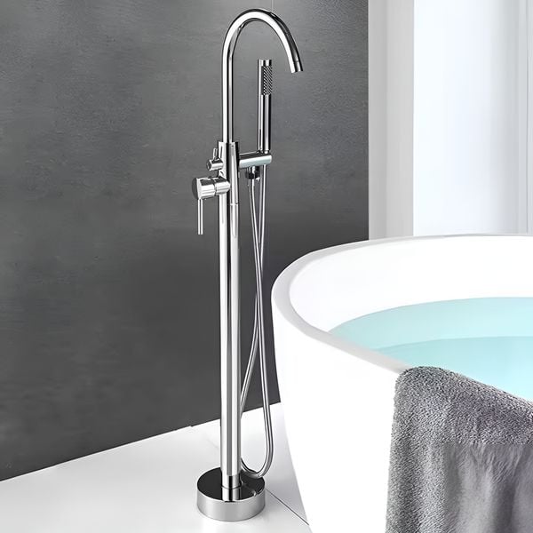 Bateria wannowa wolnostojąca chrom zdjęcie 4