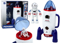 Rakieta Kosmiczna Otwierana Kosmonauci Pojazd Kosmiczny Światła Dźwięki