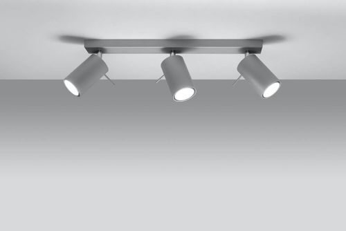 Spot LAMPA sufitowa SPARK SL.0451 metalowa OPRAWA reflektorowa LISTWA regulowane tuby szare na Arena.pl