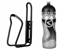 Bidon rowerowy zestaw KELLYS 700ml SILVER + Uchwyt na bidon + 2 śruby