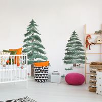 Naklejki Choinki / Świerki 2szt. DK313