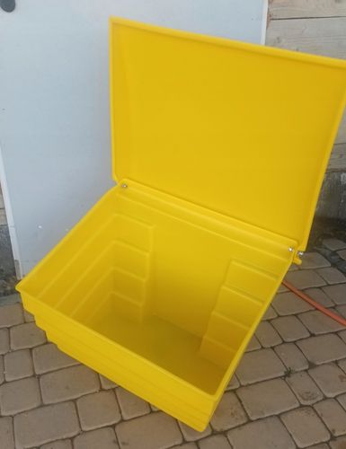 POJEMNIK skrzynia piasek piach sól drogową sorbent 70L PPM 70 litrów ŻÓŁTY na Arena.pl