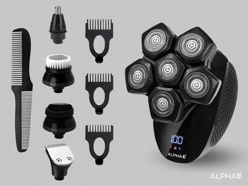 Golarka Męska Alpha 5W1 Maszynka + Trymer do Golenia Brody, Włosów i na Arena.pl