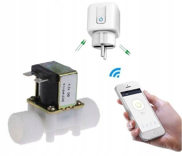 Elektrozawór gwint 3/4 cala 12V 0.02~0.7MPa + sterowanie bezprzewodowe Wifi zdjęcie 7