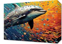 Obraz 40x30cm Delfin w Palecie Barw