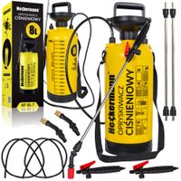 RĘCZNY OPRYSKIWACZ CIŚNIENIOWY SPRYSKIWACZ DUŻA POJEMNOŚĆ 8L REGULACJA DYSZ