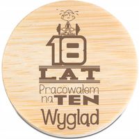 OTWIERACZ do piwa DREWNIANY personalizacja z grawerem prezent na 18