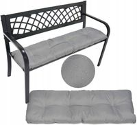 Poduszka na ławkę ogrodową 120x38cm szara