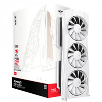 xfx quicksilver amd radeon rx 9070xt white 16gb gddr6 256-bit hdmi 3xdp
