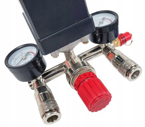 WYŁĄCZNIK CIŚNIENIOWY DO KOMPRESORA 230V PRESOSTAT REDUKTOR 8 BAR 1/2" 1/4" na Arena.pl