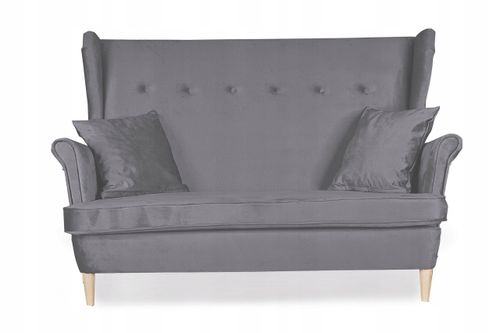 Zestaw wypoczynkowy mebli uszak Ari sofa fotele pufy Family Meble komplet na Arena.pl