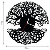 ZEGAR ŚCIENNY DRZEWO 58cm XXL 161.11