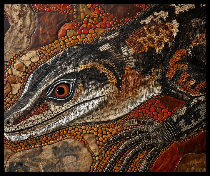 Plakat 60x50cm Oko Jaszczurki zdjęcie 2
