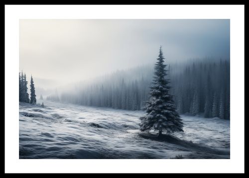 Plakat 45x30cm Samotna Choinka na Arena.pl