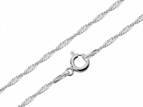 ŁAŃCUSZEK SREBRNY 925 SINGAPUR 025 - DŁUGOŚĆ 40cm na Arena.pl