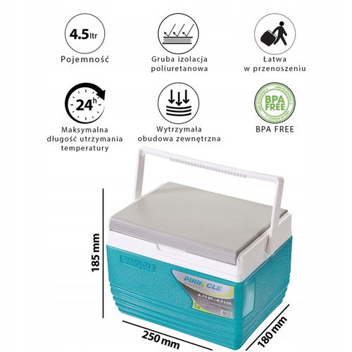 Lodówka turystyczna, pojemnik termiczny na żywność Pinnacle TPX 6006 4,5L na Arena.pl