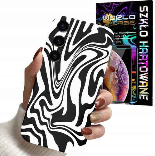 ETUI CASE DO SAMSUNG M34 5G -ABSTRAKCJA ZEBRA MODNE WZORY DLA KOBIET + SZKŁ na Arena.pl