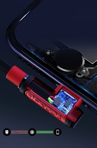 Proda kabel 3w1 USB - 2x Lightning / USB Typ C 5A na Arena.pl