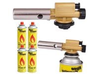 Palnik gazowy żeliwny auto zapłon + 4x kartusz