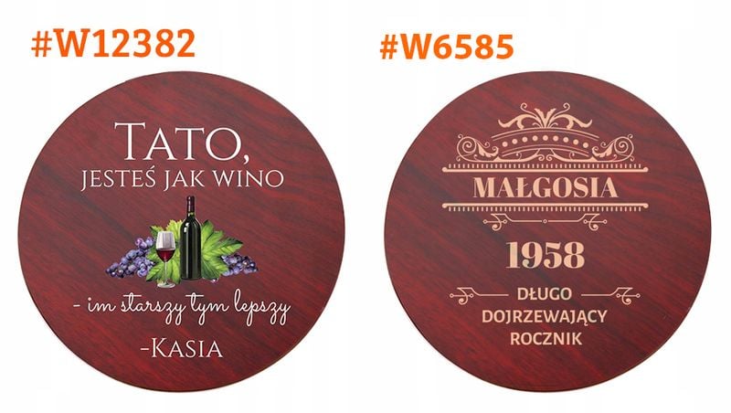 ZESTAW do WINA + GRAWER PREZENT na URODZINY 18-99 zdjęcie 6