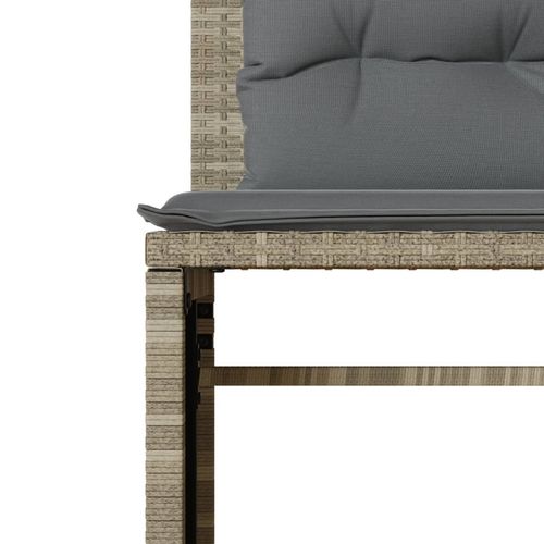 4-cz. zestaw wypoczynkowy do ogrodu, poduszki, jasnoszary na Arena.pl