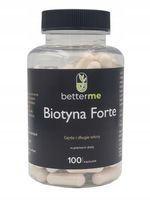 Biotyna na wypadające włosy BetterMe 100 dni +krzem +cynk + selen
