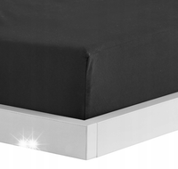 MICROS PRZEŚCIERADŁO Z GUMKĄ 140x200 czarne home&you