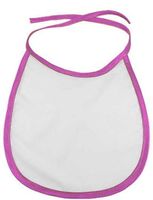 Śliniak Dziecięcy  z różową lamówką