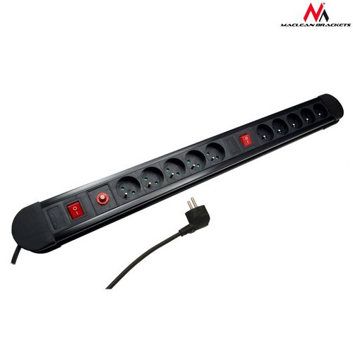 PRZEDŁUŻACZ LISTWA ZASILAJĄCA 10 GNIAZD 1,5m KABEL AUTOMATYCZNY BEZPIECZNIK na Arena.pl