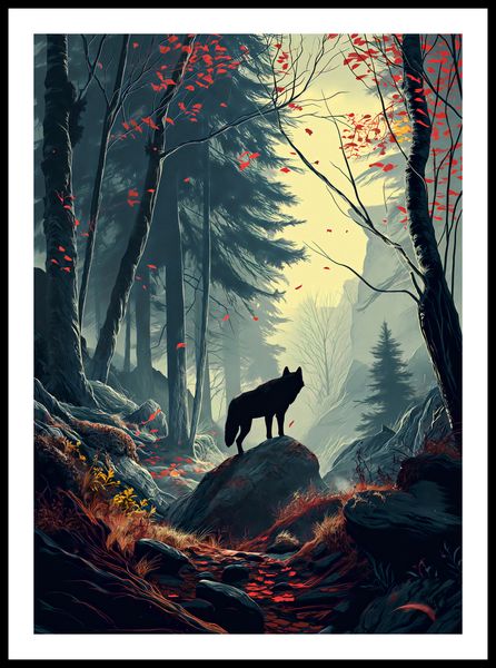 Plakat 50x70cm Leśne Echa zdjęcie 3