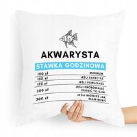 Prezent Poduszka Dla Akwarysty Akwariarza Z Nadrukiem Ze Zdjęciem