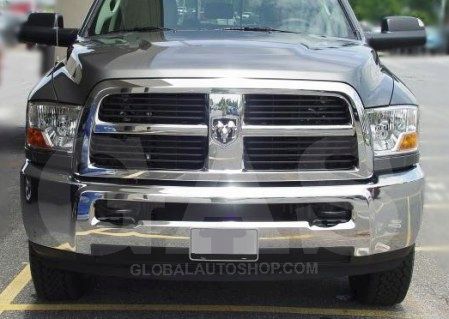Dodge RAM 2009+ Chromowane Listwy Grill Chrom Atrapy Zderzaka Tuning zdjęcie 2