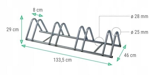 STOJAK NA ROWERY 4 ROWERY ROWER ROWEROWY OCYNK PL zdjęcie 3