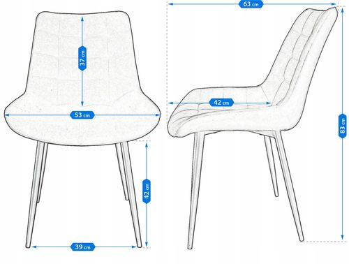 Krzesło MISTY niebieskie (nowe kody) na Arena.pl
