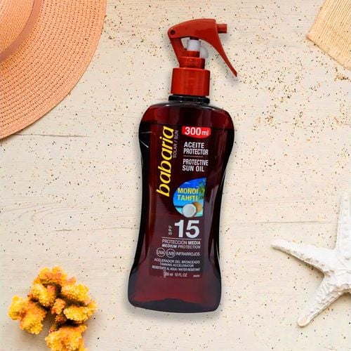 Babaria Sun Protective Olejek Do Opalania W Sprayu SPF15 na Arena.pl