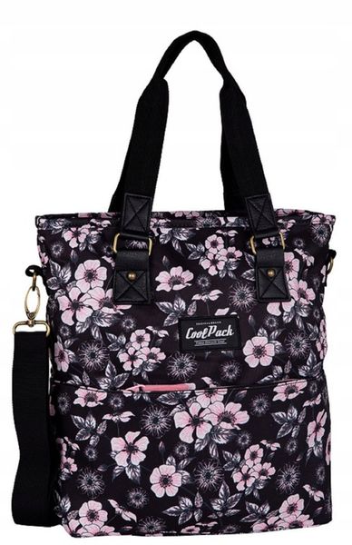 TORBA NA RAMIĘ COOLPACK ROŻOWE KWIATY zdjęcie 1
