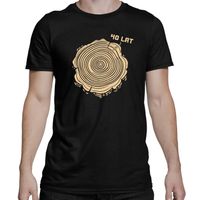 Słoje drewna - 40 lat - męska koszulka na prezent M Czarny T-shirt
