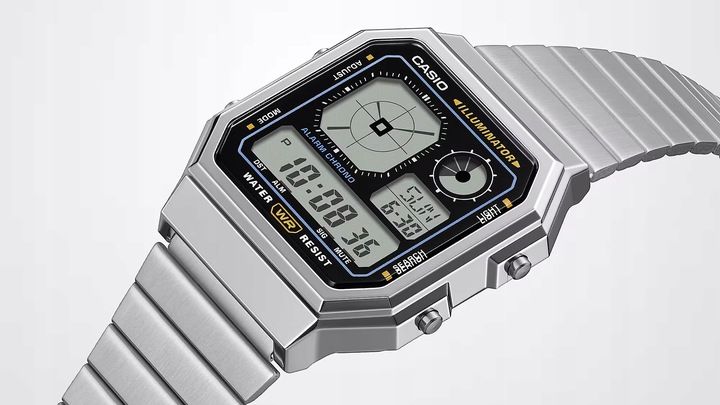 Zegarek Męski Casio A130WE-1AEF srebrny zdjęcie 5