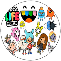 Opłatek na tort Toca Life World