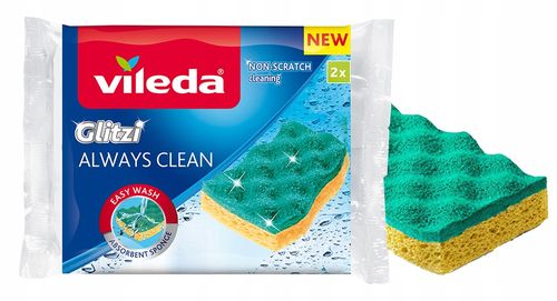 zmywak wiskozowy vileda glitzi always clean 2 szt. na Arena.pl