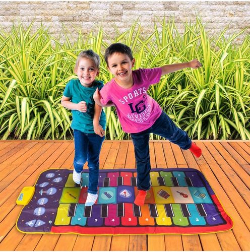 OGROMNA MATA MUZYCZNA DO TAŃCZENIA EDUKACYJNA INTERAKTYWNA GRA 140 X 70 CM na Arena.pl