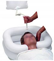 Basen do mycia głowy leżącego w łóżku miska do mycia włosów prysznic pompka