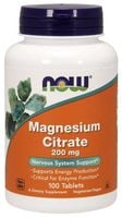 NOW FOODS Magnesium Citrate - Cytrynian Magnezu 200 mg (100 tabl.)