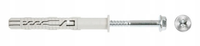WKRĘTY KOŁKI ROZPOROWE 25 szt. 7x165 mm DYBLE STAL OCYNKOWANA TORX ŚRUBY