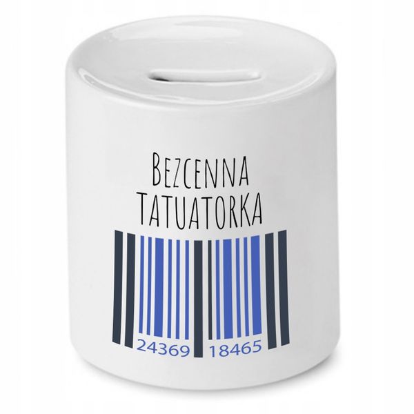 Dla Tatuażysty Prezent Skarbonka Bezcenna Z Nadrukiem Ze Zdjęciem zdjęcie 1