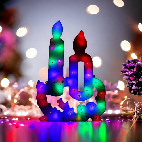 wisząca ozdoba xxl świecznik multikolor lampki led 9091 na Arena.pl